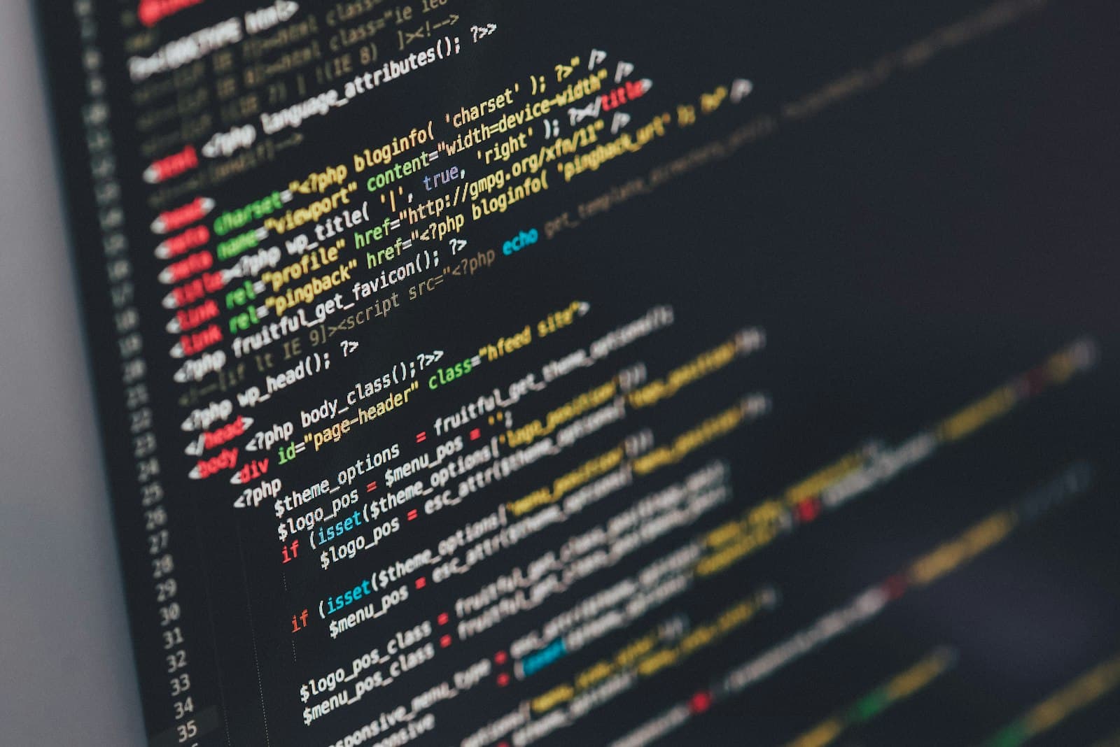 Close-up of infrastructure-as-code on a developer screen