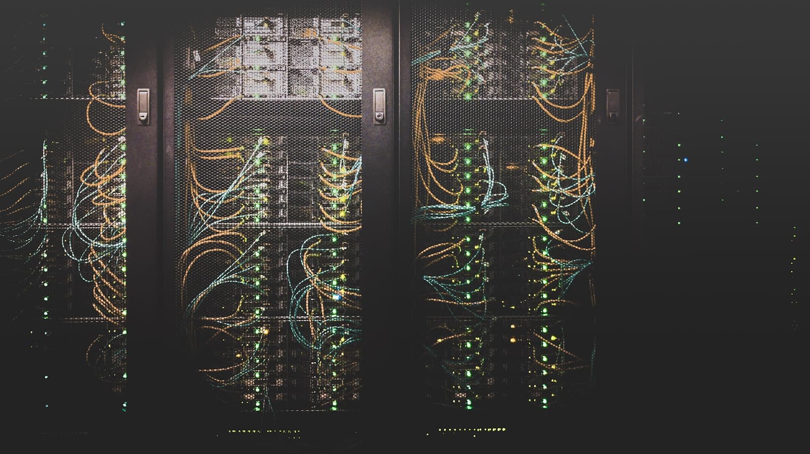 Server racks in a data hall